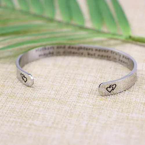 Miniatura 3 de Joycuff - Pulseras inspiradoras para mujer regalo personalizado para mamá pulsera con frase grabada joyas para cumpleaños