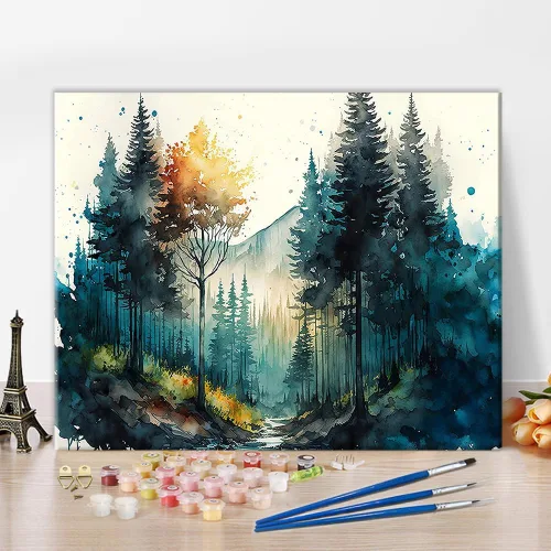 Miniatura 9 de TUMOVO Kits de pintura por números para adultos, diseño de acuarela, para niños, kits de pintura por números, kits de pintura por números, pintura