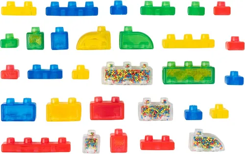 Miniatura 2 de Goliath Jelly Blox Stash 'N Stack Estuche de Almacenamiento 2 en 1 Bloques de Construcción para Niños Pequeños y Preescolares que Pueden Apretar