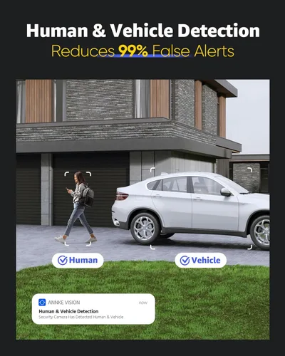 Miniatura 3 de ANNKE Cámara IP PoE de 12MP para exteriores, cámara de seguridad con doble luz inteligente para vigilancia doméstica, detección de seres