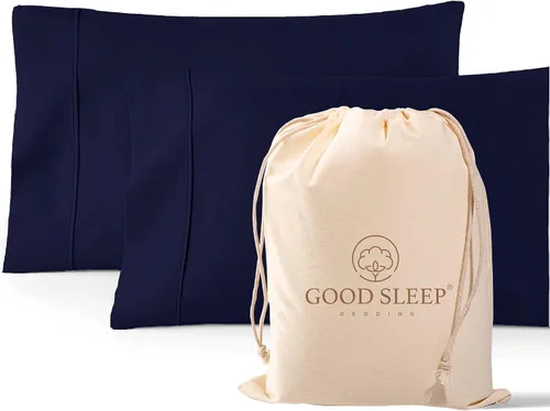 Miniatura 25 de Juego de 4 fundas de almohada estándar de 1000 hilos, 100% algodón egipcio, con algodón de fibra larga y tejido satinado, suaves y sedosas, como
