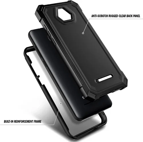 Miniatura 3 de NZND Funda compatible con Schok Volt SV55 con [protector de pantalla integrado], cubierta protectora de cuerpo completo a prueba de golpes