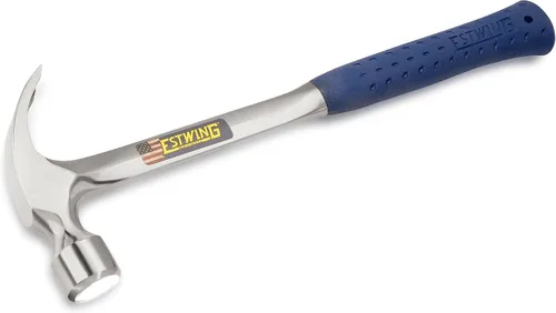 Miniatura 2 de ESTWING Martillo de encuadre – Martillo de garra curvada de mango largo de 22 onzas con cara lisa y agarre de reducción de golpes – E3-22C