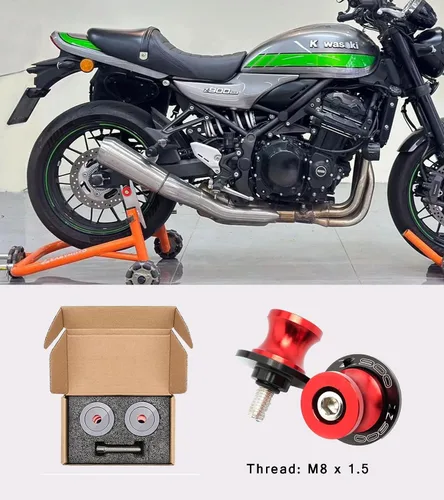 Miniatura 5 de Para Z900 2017-2025 8MM M8 Motocicleta Brazo oscilante Sliders Carretes Soporte para K & -awasaki Z900 Z900RS SE 2015 2016 2017 2019 2021 2022 2023