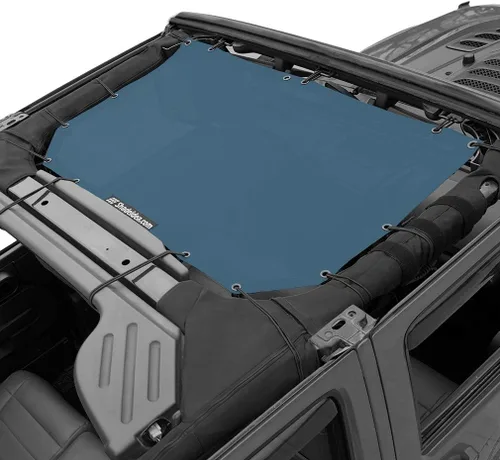 Miniatura 93 de Shadeidea JK - Parasol superior compatible con Jeep Wrangler JKU, cubierta de techo de malla suave (2007-2018) - Bloqueador de ruido de viento UV