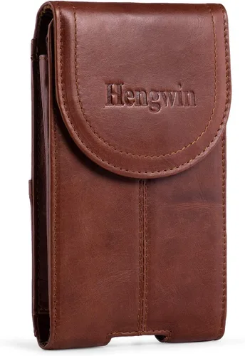 Funda con clip para cinturón, de piel auténtica, con cierre magnético, para iPhone 17 Pro Max 16 Pro Max 14 Pro Max 13 Pro Max Samsung Galaxy S25