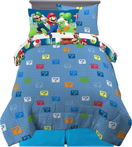 Miniatura 482 de Franco - Juego de edredón y sábanas supersuaves con funda, para niños, 7 piezas, tamaño matrimonial, Five Nights At Freddy's Cinco noches en Freddy's