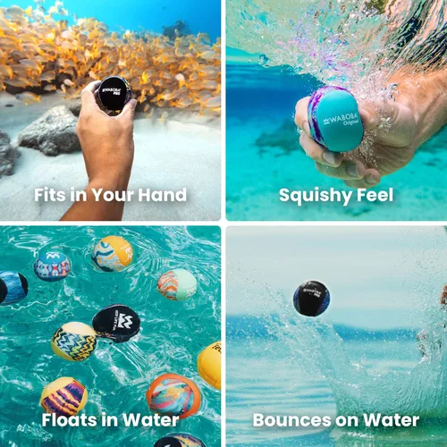 Miniatura 5 de Waboba Juguete de pelota de saltar agua para juegos de piscina y playa, regalo de pelota de rebote de agua para niños y adolescentes - Líneas Líneas