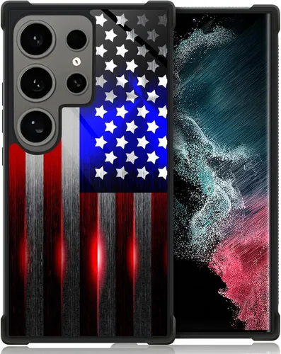 Miniatura 48 de ZHEGAILIAN Funda compatible con Samsung Galaxy S22 Ultra, funda de vidrio orgánico para niñas, mujeres y hombres, diseño de cuatro esquinas, Cabeza