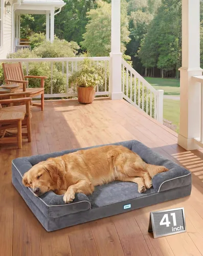 Miniatura 16 de OhGeni Orthopedic Cooling Dog Bed Couch, Cooling Big Pet Sofa for Extra Large Sized Pets with Memory Foam, Machine-Washable Waterproof Removable