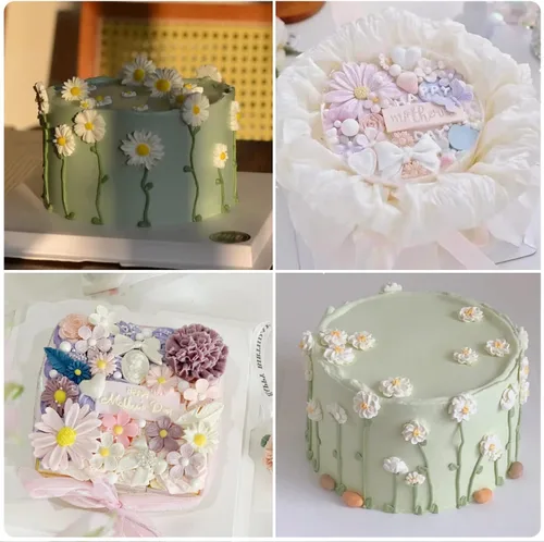 Miniatura 9 de Zixiang Molde para pastel de fondant de flores, rosa, mariposa, margarita, hojas, mini flores, dulces, moldes de silicona para decoración de Estilo E