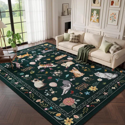 Miniatura 33 de Unirea Alfombra pequeña lavable beige de 2 x 3 para puerta de entrada interior, antideslizante, alfombra de entrada de animales suave para cocina