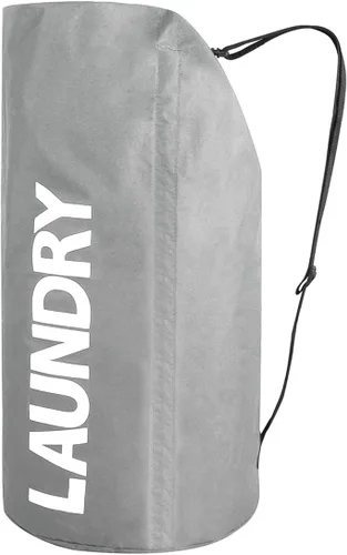Miniatura 7 de WOWLIVE Bolsa de lavandería plegable extra grande, cesta de lavandería plegable, para mochila, ropa sucia, cesta impermeable para dormitorio (gris)