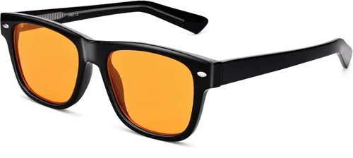 Miniatura 7 de COASION Gafas de bloqueo de luz azul para dormir mejor, para mujeres y hombres, protección contra la fatiga ocular, gafas de juegos de computadora