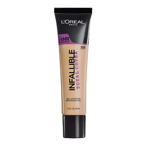 Miniatura 7 de L'Oreal Paris cosméticos base infalible de cubierta total, Tan clásiico Bronceado clásico 310