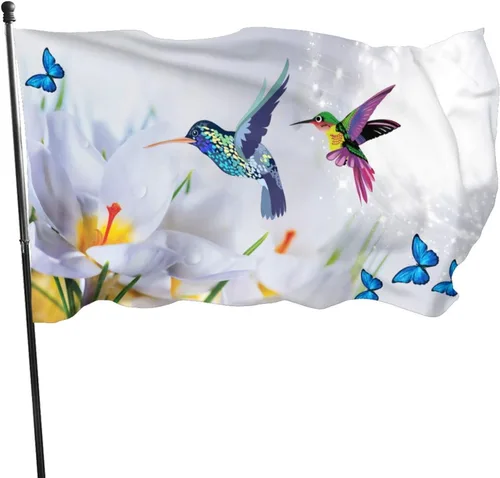 Miniatura 13 de Bandera de amor por Ucrania Bandera de girasol patriótica de jardín americano de 12x18 pulgadas a prueba de decoloración Bandera de jardín