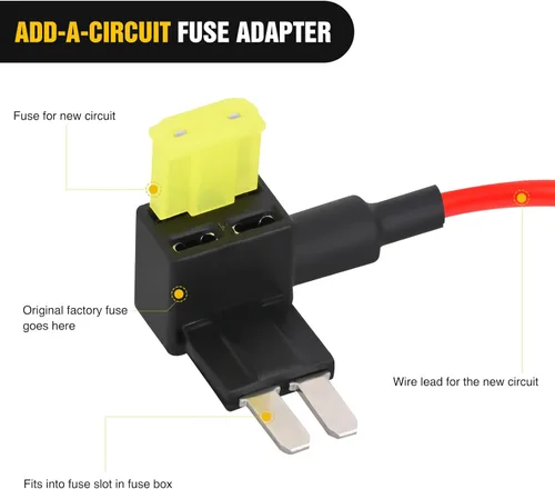 Miniatura 5 de Nilight 10 unidades Micro 2 fusible TAP de 12V para añadir a un circuito, adaptador de hoja ATR con portafusibles de 20A II, adaptador de circuitos