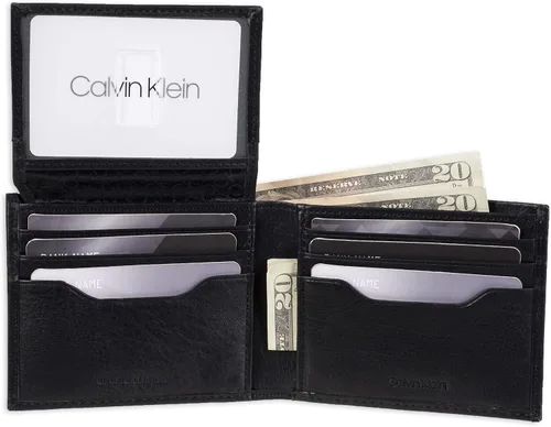 Miniatura 4 de Calvin Klein Cartera plegable minimalista RFID de cuero para hombre