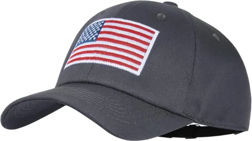 Miniatura 45 de IIN Gorra de béisbol con bandera estadounidense para hombres y mujeres, de perfil bajo, militar, militar, militar, para papá