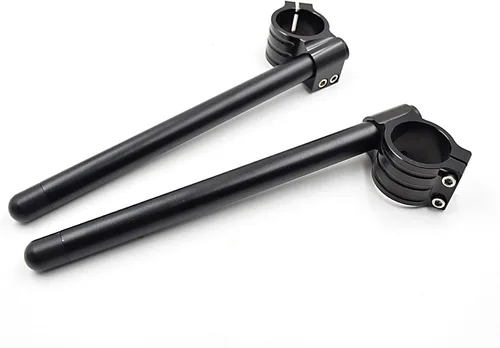 Miniatura 10 de Φ43mm clip ons manillar apto para motocicleta tenedor tubo Φ43mm, cafe racer construir clip en barras Φ 7/8 "CNC aluminio mecanizado