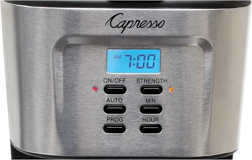 Miniatura 3 de Capresso Cafetera de 12 tazas con jarra de vidrio, acero inoxidable y negro 416.05