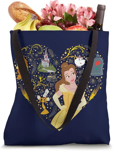 Miniatura 4 de Disney Princess Belle Enchanted Heart Bolsa de mano Blanco 16 pulgadas