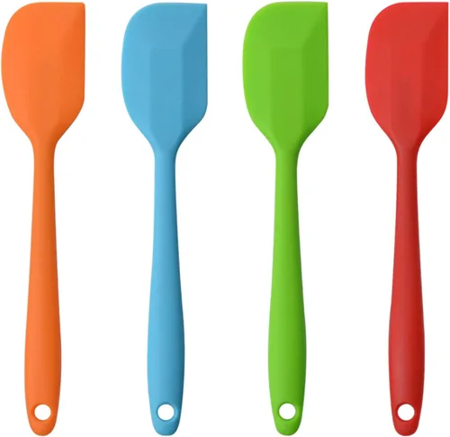 Espátulas de silicona, espátula de goma de 11 pulgadas, resistente al calor, sin costuras, diseño de una pieza, antiadherente, flexible, raspadores