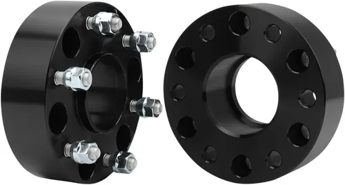 Miniatura 14 de IRONTEK Espaciadores de rueda de 4 x 4 pulgadas, espaciadores forjados de 1 pulgada con orificio de cubo de 2.598 in, pernos de 1/2 pulgadas x 20
