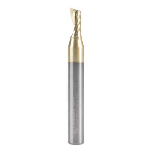 Miniatura 10 de Amana Tool CNC de carburo sólido espiral O flauta arriba-corte, broca de aluminio de corte de enrutador, recubierto de ZrN, 51470-Z, 1/16 D x 1/4 CH