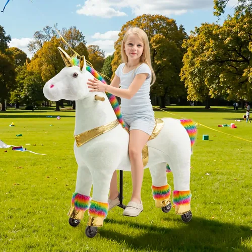 Miniatura 8 de Paseo en unicornio en juguetes, Paseo en unicornio para niñas de 6 años a adultas, Paseo en unicornio en juguetes, Unicornio mecánico de peluche