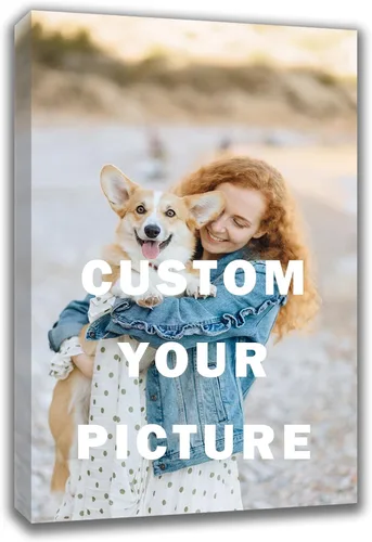 Miniatura 10 de Impresiones de lienzo personalizadas con tus fotos, arte de pared enmarcado personalizado, cuadros de lienzo personalizados para mascotas/familia