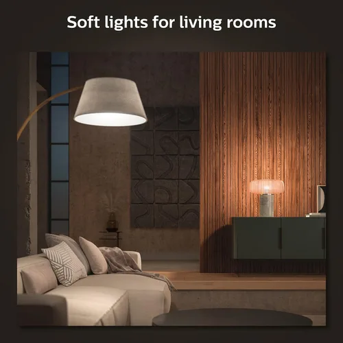 Miniatura 6 de Philips Hue Bombilla LED inteligente A19, luz blanca cálida de 2700 K, base E26, 10.5 W, 1100 lúmenes, regulable, funciona con Alexa, Google
