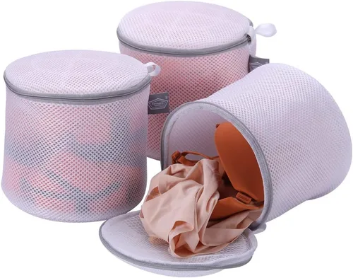 Kimmama Bolsas de lavado de brasieres para lavandería, bolsas de lencería para lavar delicados, bolsa de lavandería para brasier para lavadora,