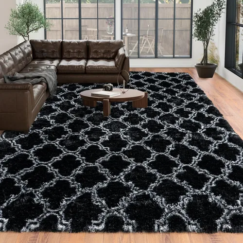 Miniatura 102 de Dssimo - Alfombra superesponjosa para la habitación, alfombra de área moderna, pequeña, suave y acogedora de felpa para niños, niñas y adolescentes