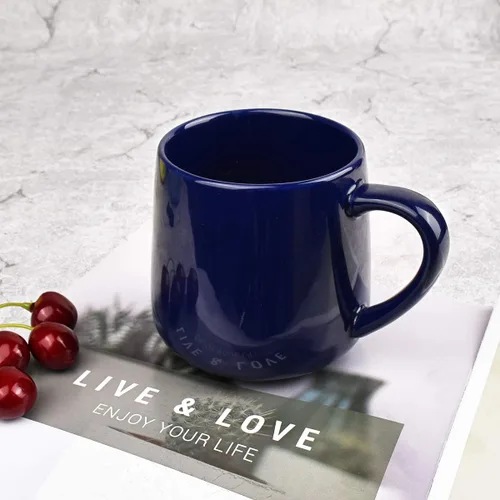 Miniatura 4 de Bosmarlin Taza de café grande de cerámica brillante, taza de té para la oficina y el hogar, 18 onzas, adecuada para lavavajillas y microondas, 1