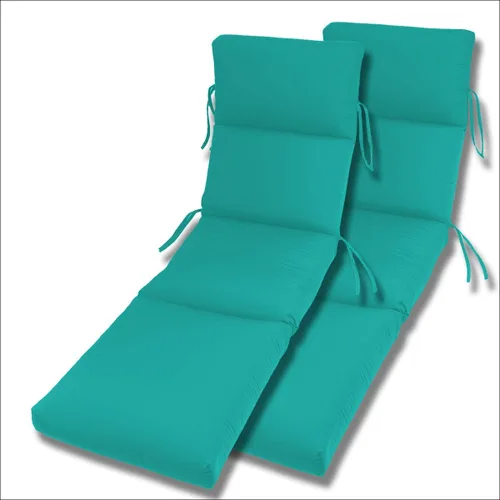 Comfort Classics Inc. Sunbrella - Juego de 2 colchonetas acanalado para camastro en interior y exterior de 22 x 74 x 5 pulgadas (55.8 x 188 x 12 cm)