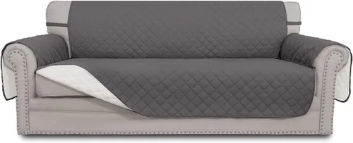 Miniatura 272 de Easy-Going - Funda para sofá, futón y sillón sin reposabrazos, reversible, resistente al agua, para mascotas y niños (azul oscuro/azul claro)