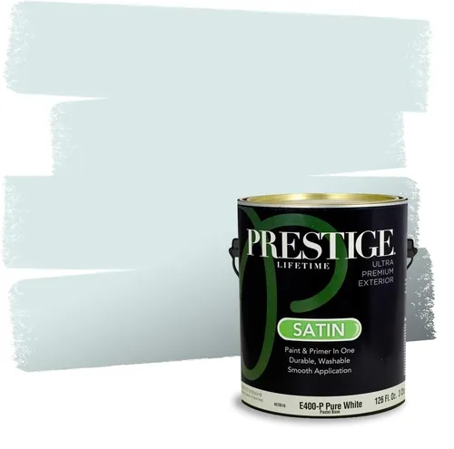 Miniatura 939 de Pintura Exterior + imprimación PRESTIGE, todo-en-uno, 1 galón, acabado mate, color comparable al Valspar* Royal Gray* VS151-Gris real