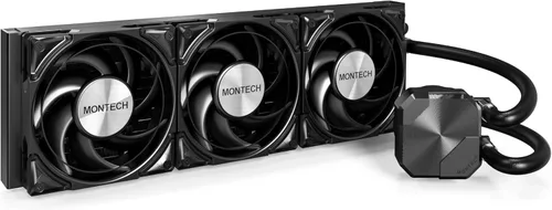 Miniatura 42 de MONTECH HyperFlow Digital 240 - Enfriador líquido de CPU, AIO de 9.449 in con bomba de 3100 RPM, 2 ventiladores E28 ARGB de 4.724 in, pantalla