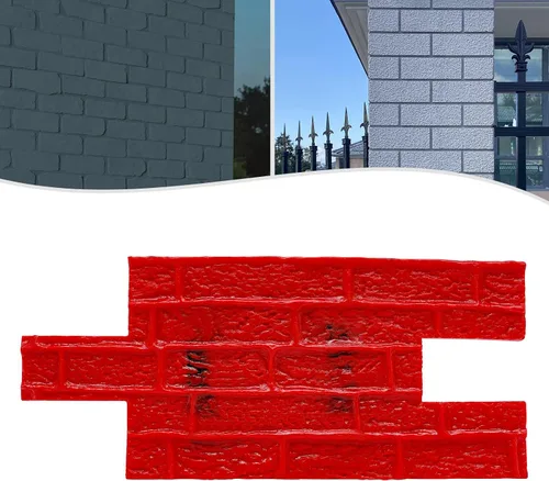 Miniatura 3 de 22 "x 12" Pu Concrete Stamp Mat, grande decorativo hormigón piso cemento yeso impresión textura sello Mat cemento sellado sellos de poliuretano