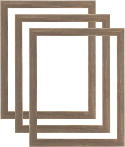 Miniatura 8 de Millbrook Collection - Portarretratos de madera country chic, paquete de 3, 8 x 10 pulgadas, color rojo Alabama, estrecho, molduras de madera maciza