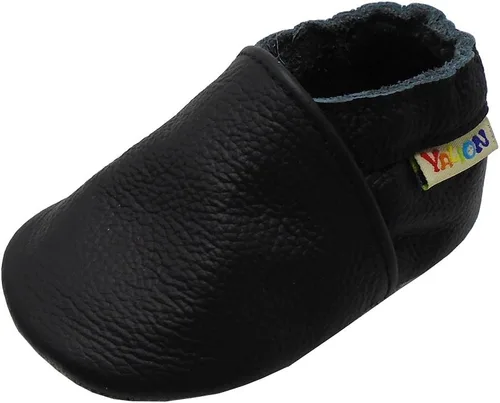 Miniatura 13 de YALION - Mocasines de cuero suave para bebés, niños y niñas, para gatear y dar sus primeros pasos