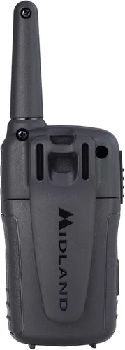 Miniatura 3 de Midland T10 - Walkie Talkie FRS de 22 canales, radio bidireccional de hasta 20 millas, color negro (paquete de 4)