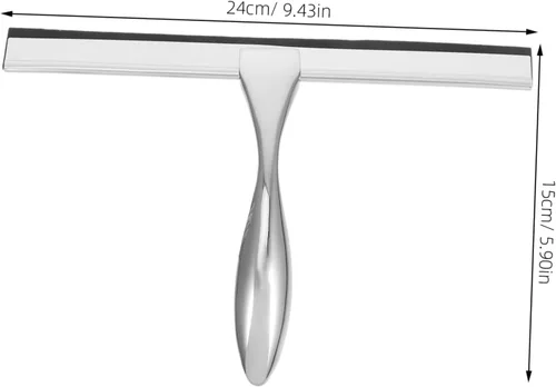 Miniatura 2 de Healeved Limpiaparabrisas de cristal de lujo para baño limpiador de acero inoxidable con mango deslizante