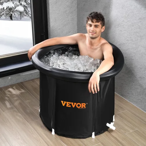 Miniatura 8 de VEVOR Bañera de hielo XL, bañera de inmersión de terapia de agua fría para atletas, piscina de inmersión portátil para exteriores para recuperación