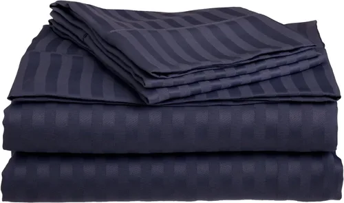 Miniatura 9 de Top Split Queen Sheets-Black Stripe-800 TC sábanas de cama 100% algodón egipcio, parte superior Split Head Queen Sábanas Sets para camas ajustables