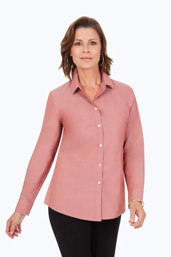 Miniatura 3 de Foxcroft Camiseta Dianna sin hierro Pinpoint Ls para mujer