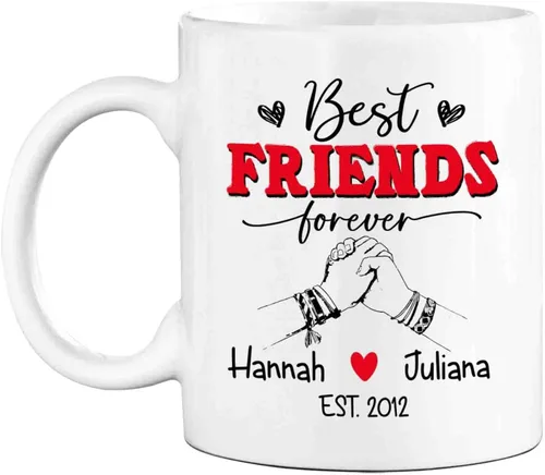Miniatura 15 de Taza de café personalizada con diseño de flores con texto en inglés "If Friends Were Flowers I'd Pick You", taza de café de 11 onzas, 15 onzas