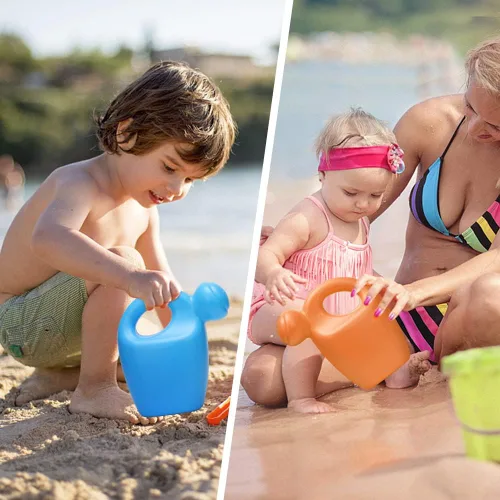 Miniatura 3 de Regadera de arena de playa para niños, lata de agua de plástico Havy Duty para jardín, playa, baño, tiempo de juego, lata de agua, herramientas