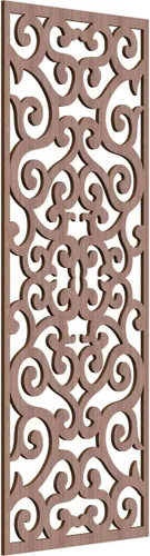 Miniatura 49 de Eveline - Paneles decorativos de pared de madera con calado, 13 3/8 pulgadas de ancho x 34 3/8 pulgadas de alto x 3/8 de alto, roble rojo rojo